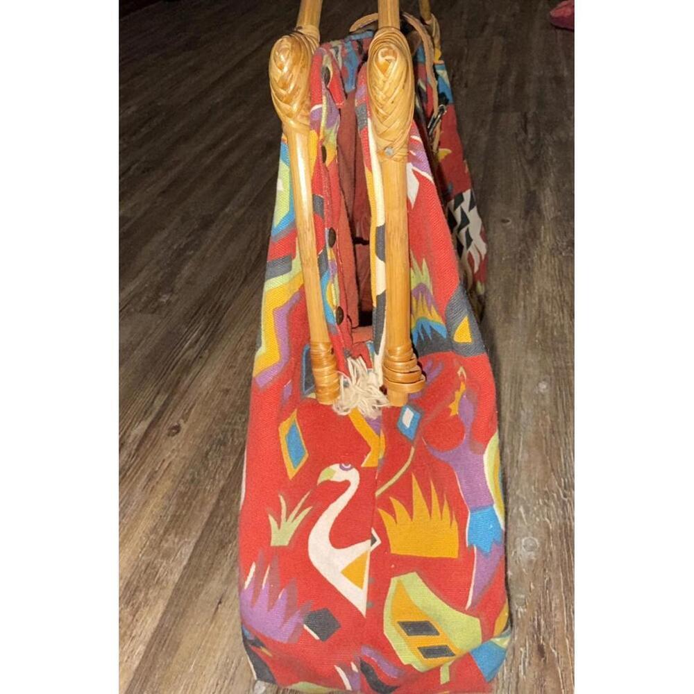 Sun N Sand Vintage Large Doctors Cotton Rhino Handbag Tribal Buckle Bag - Picture 10 of 15